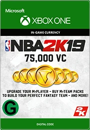 NBA 2K19: 75,000 VC (NZD)