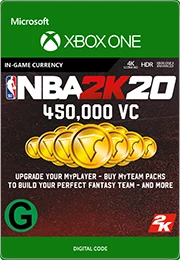 NBA 2K20: 450,000 VC (NZD)